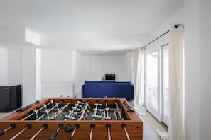 First Level Game Room w/ Foosball Table, Pullout Couch, TV