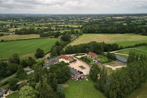 The countryside surrounding the farm at Little Calf Cottage, Wiltshire