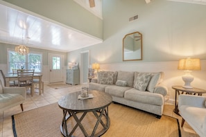 Relax with a book, puzzle, or enjoy the smart TV