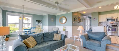 Emerald Isle Vacation Rental | 2BR | 2BA | 1,140 Sq Ft | Steps Required