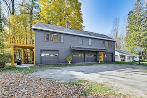 Property Exterior | Private Deck | Shared Yard | 850 Sq Ft