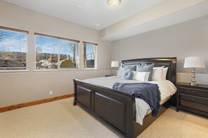 Main level king bed