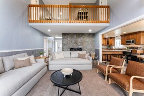 Open-concept kitchen and living space, ideal for cooking and relaxing with loved ones