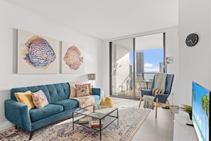 Warm and inviting living room, perfect for relaxation.