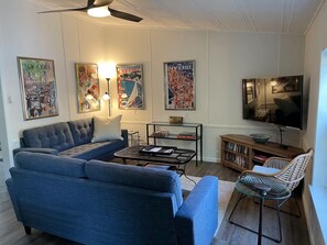 Elevate Family Movie Nights from the Comfort of Beach Walk Getaway`s Cozy Living Room