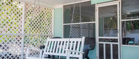 After All there is nothing better to sit in the shade on a porch swing and enjoy the Gulf Breezes