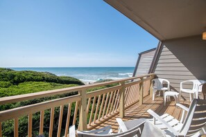 Balcony with Beach Views