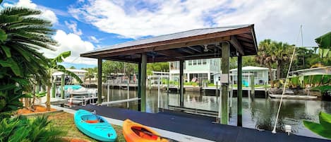 The water is great! Take a kayak out for a spin!