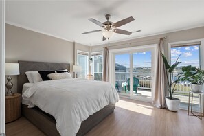 Main bedroom on the upper level of the condo