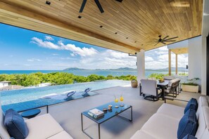 Serene ocean view from the stunning outdoor living area