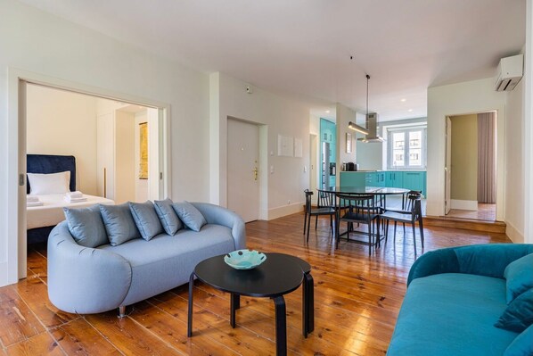 The open plan living area is beautifully decorated, with your comfort in mind #comfort #design #portugal #pt #lisbon