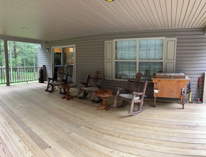 Large Side Deck facing the State Forest.  28' x 16'