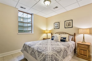 Downstairs Bedroom 1 with Queen Bed