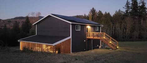 Evening summer view of our guest suite.