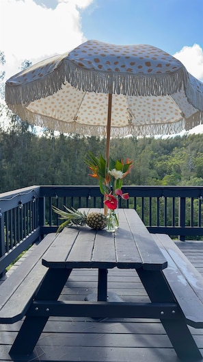 Outdoor dining area