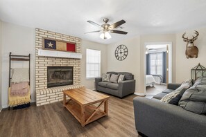 Living room with two sofas