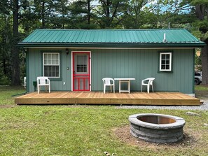 Back Porch with Fire Ring