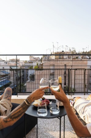 Blick vom Balkon