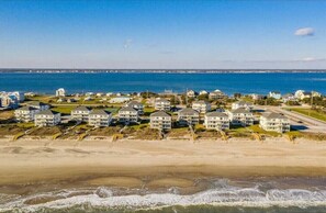 View of the community. Entire community is beachside, no crossing roads