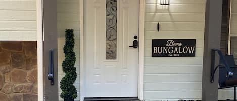 Bama Bungalow Front Door Entrance. 