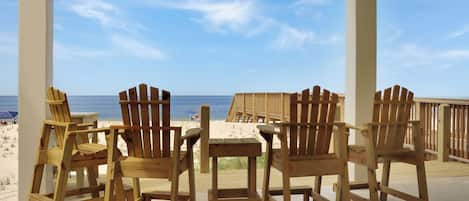 Seating Area with a View Under House