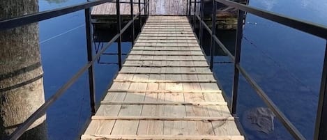 New ramp to fishing dock.