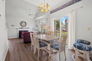 Sit together and enjoy a home cooked meal and chat about your fun-filled day!