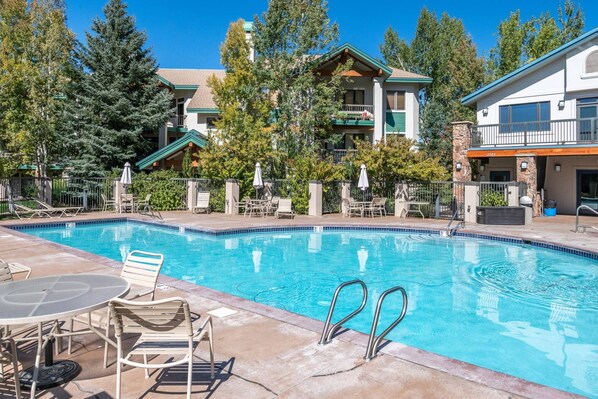 Our condo offers pool access to soak up some sun!