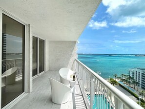 Lounge Terrace w/ Ocean, Pool and City Views.