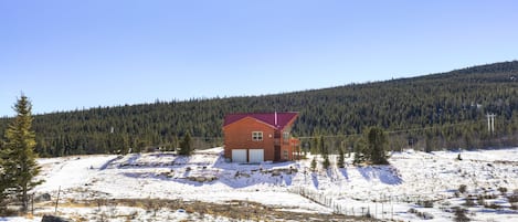 Our cabin sits on 8 private acres and offers amazing 360-degree mountain views!