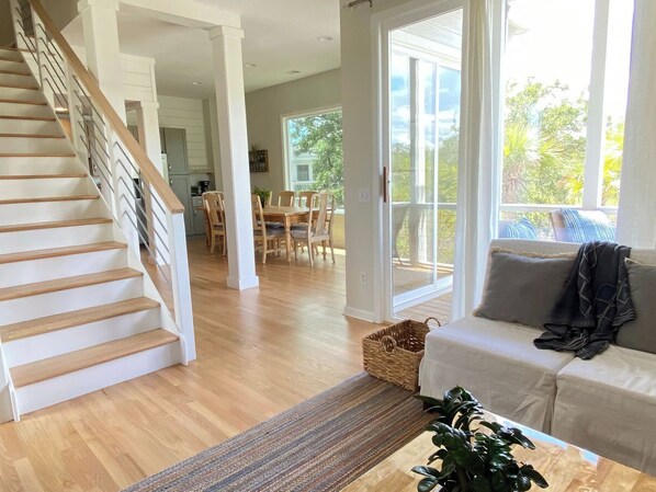 open kitchen / living area