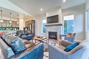 Warm your feet by the fire! Enjoy the professional kitchen!