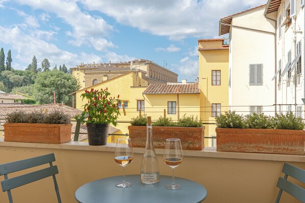 Terrace with views of the Pitti Palace