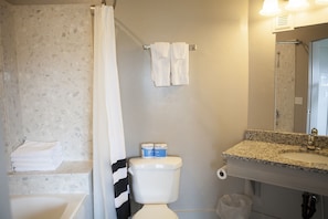 Private bathroom - shower and bath combo