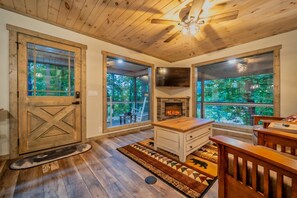 Upstairs living area