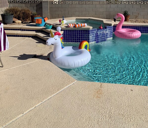 pool and hot tub