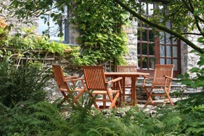 One of the patio areas for enjoying good weather 