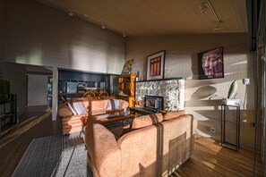 Living room with expansive views