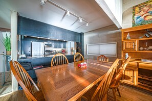 Dining area with kitchen