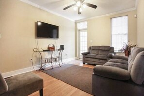 Cozy living room. This property does not have a dining area