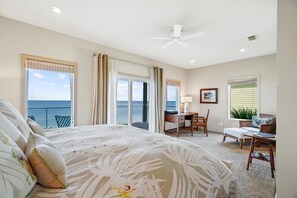 The Sunlounger beach front king suite with covered deck