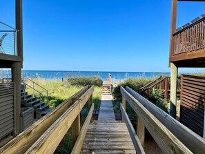 The Sunlounger dune walkover to beach