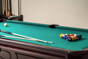 Hang out and play Pool in the lower level.