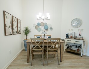 Dining table with seating for 4, Coffee and Wine Bar