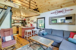 Living Area | Queen Sleeper Sofa | Smart TV