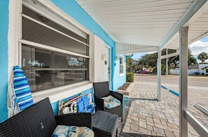 Private sitting area outside your entrance