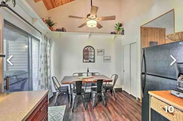 Dining area off of kitchen