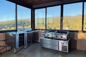 Grill your favorite meal from the sunroom