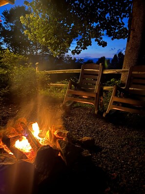 fire pit with views