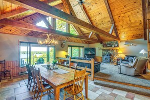 Dining Area | 1st Floor | Open Floor Plan | Central A/C & Heating | Free WiFi